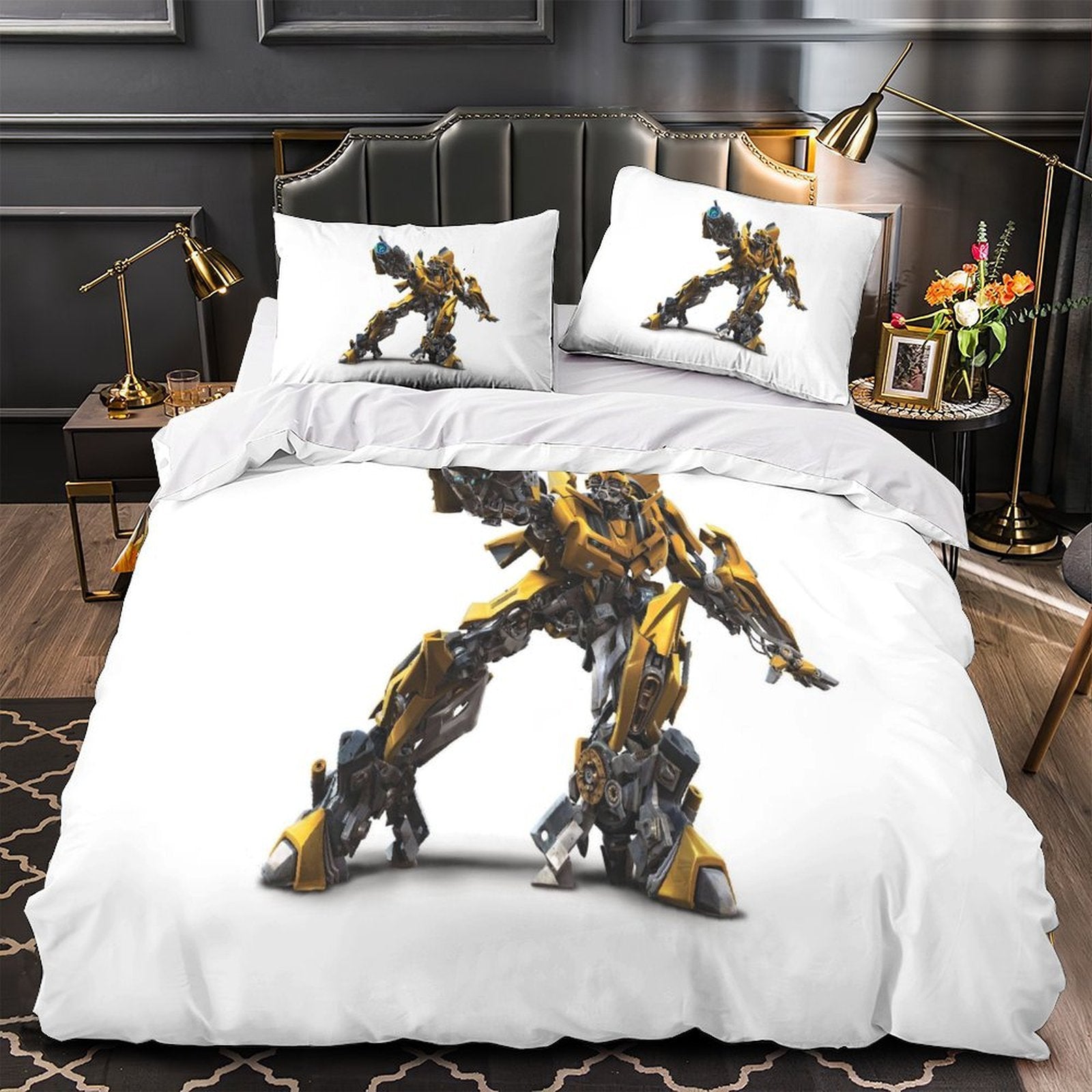 Bumblebee Duvet Cover Pattern Bedding Set Without Filler