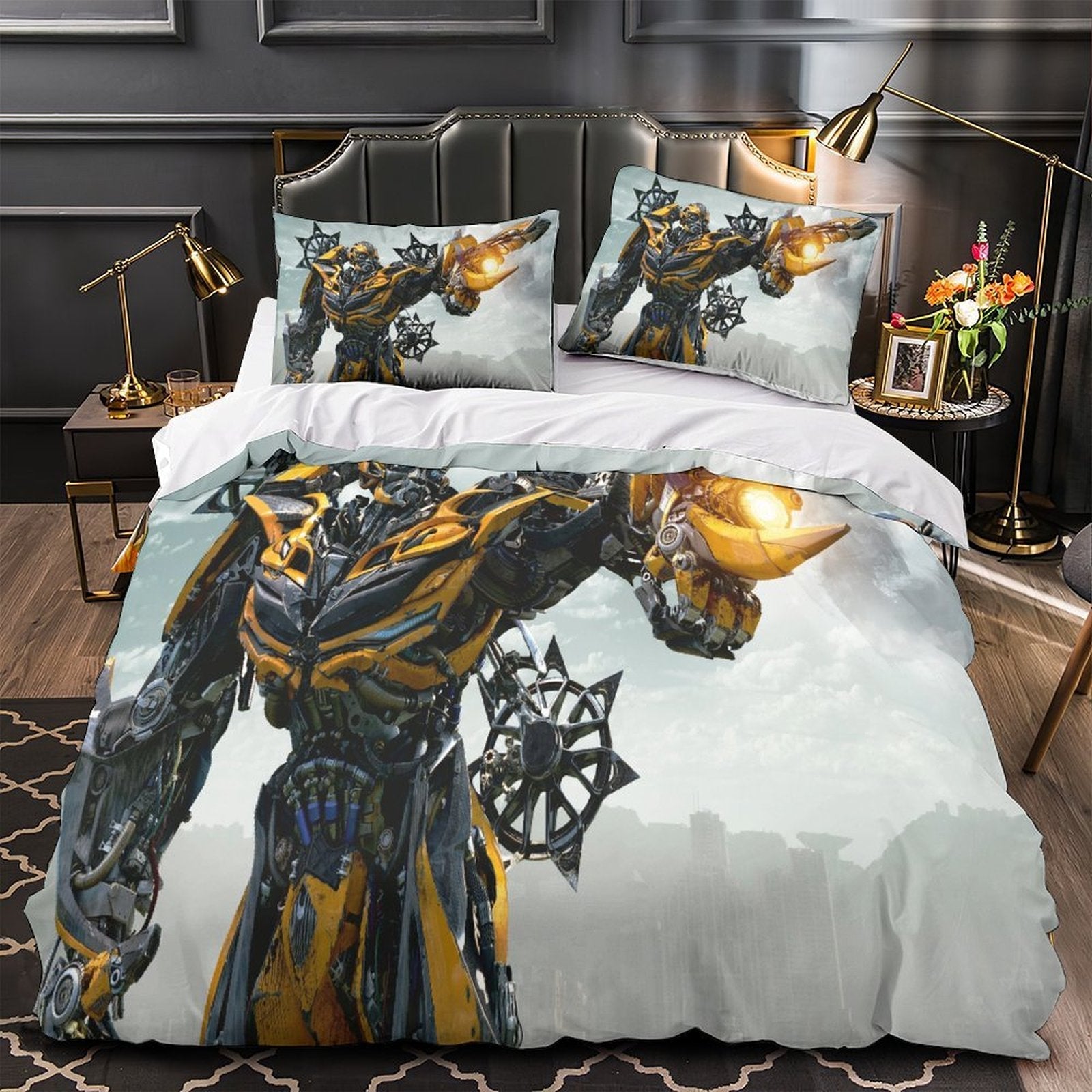 Bumblebee Duvet Cover Pattern Bedding Set Without Filler