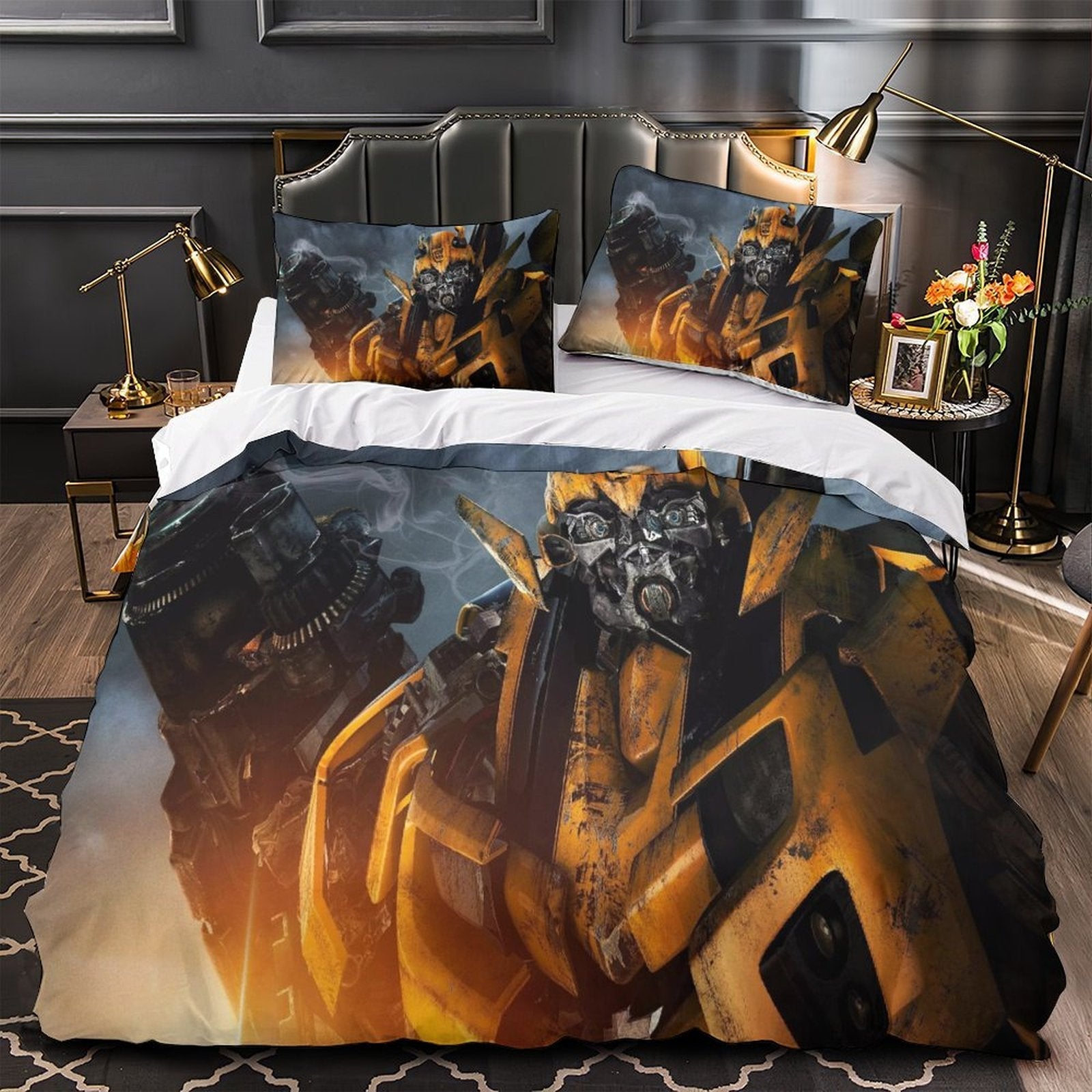 Bumblebee Duvet Cover Pattern Bedding Set Without Filler