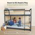 Solid Wood Twin Over Twin Bunk Bed For Kids
