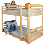 Solid Wood Twin Over Twin Bunk Bed For Kids