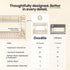 Solid Wood Twin Over Twin Bunk Bed For Kids