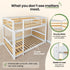 Solid Wood Twin Over Twin Bunk Bed For Kids