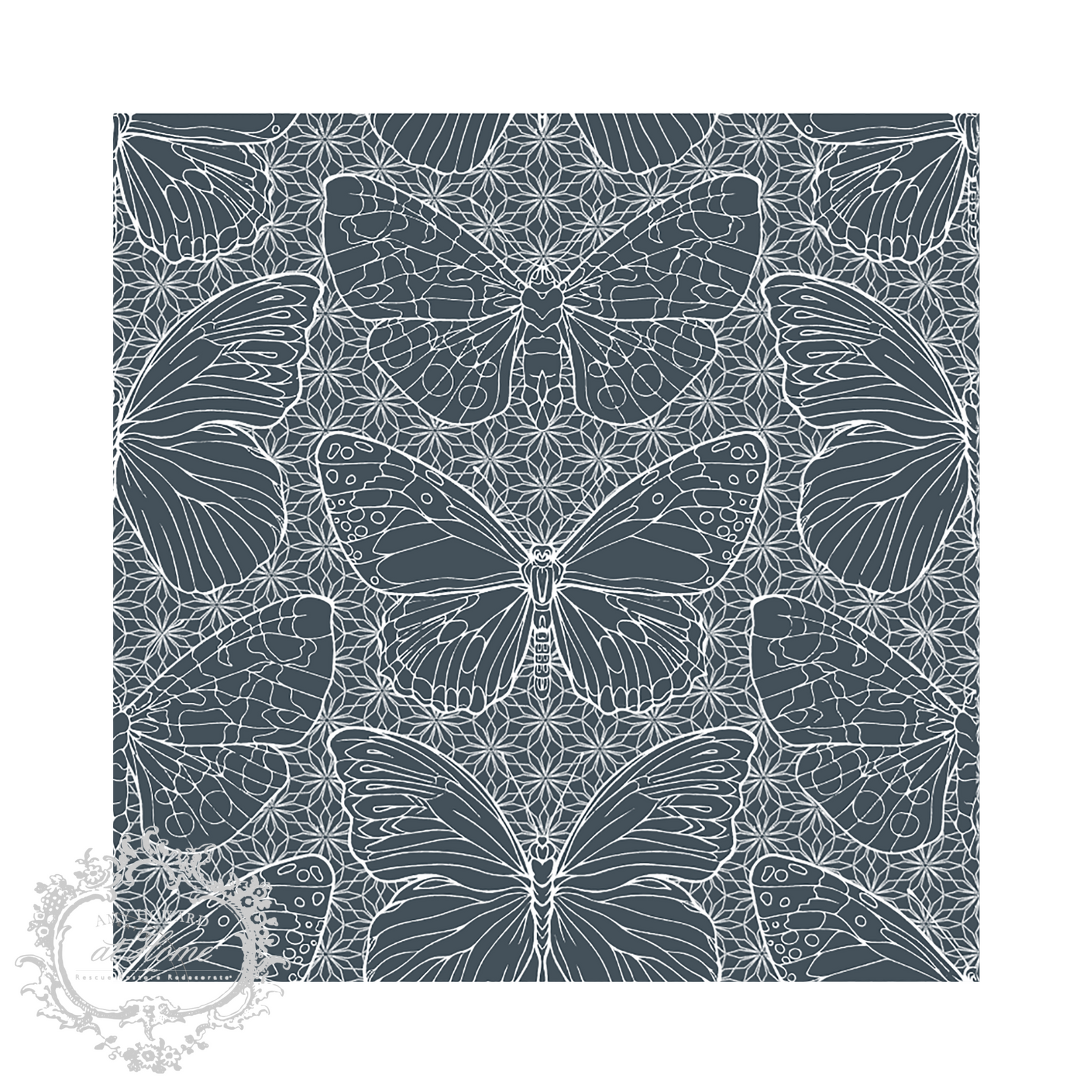 Butterflies Are Free - Mesh Stencil 12x12