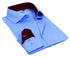 Button-Up Shirt //  - Tailored Fit - contrast  trimming - final sale