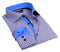 Button-Up Shirt //  - Tailored Fit - contrast  trimming - final sale