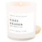 Cozy Season Soy Candle - White Jar - 11 oz