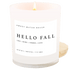 Hello Fall Soy Candle - White Jar - 11 oz