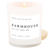 Farmhouse Soy Candle - White Jar - 11 oz