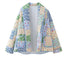 Women's Quilted Jacket Patchwork Pastel Floral BYMANYC ® New York CONTEMPORARY FRESH BOHO OUTERWEAR - New Collection