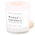 Mango and Coconut Soy Candle - White Jar - 11 oz