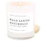 Palo Santo Patchouli Soy Candle - White Jar - 11 oz