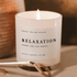 Relaxation Soy Candle - White Jar - 11 oz