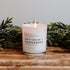 Hot Cocoa and Peppermint Soy Candle - White Jar - 11 oz