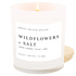 Wildflowers and Salt Soy Candle - White Jar - 11 oz
