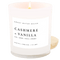 Cashmere and Vanilla Soy Candle - White Jar - 11 oz