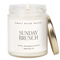 Sunday Brunch Soy Candle - Clear Jar - 9 oz
