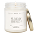 Sunday Brunch Soy Candle - Clear Jar - 9 oz