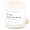 Pink Grapefruit Soy Candle - White Jar - 11 oz