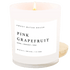 Pink Grapefruit Soy Candle - White Jar - 11 oz