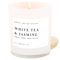 White Tea and Jasmine Soy Candle - White Jar - 11 oz