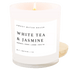 White Tea and Jasmine Soy Candle - White Jar - 11 oz