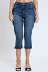 Women's Luxe High Rise Capri with Side Slit