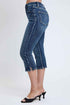Women's Luxe High Rise Capri with Side Slit