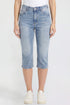 Women's Luxe High Rise Capri with Side Slit