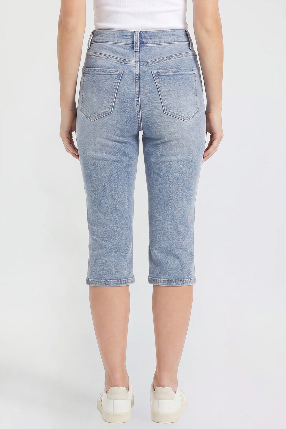 Women's Luxe High Rise Capri with Side Slit