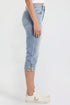 Women's Luxe High Rise Capri with Side Slit