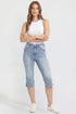 Women's Luxe High Rise Capri with Side Slit