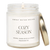 Cozy Season Soy Candle - Clear Jar - 9 oz