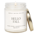 Hello Fall Soy Candle - Clear Jar - 9 oz