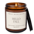Hello Fall Soy Candle - Amber Jar - 9 oz