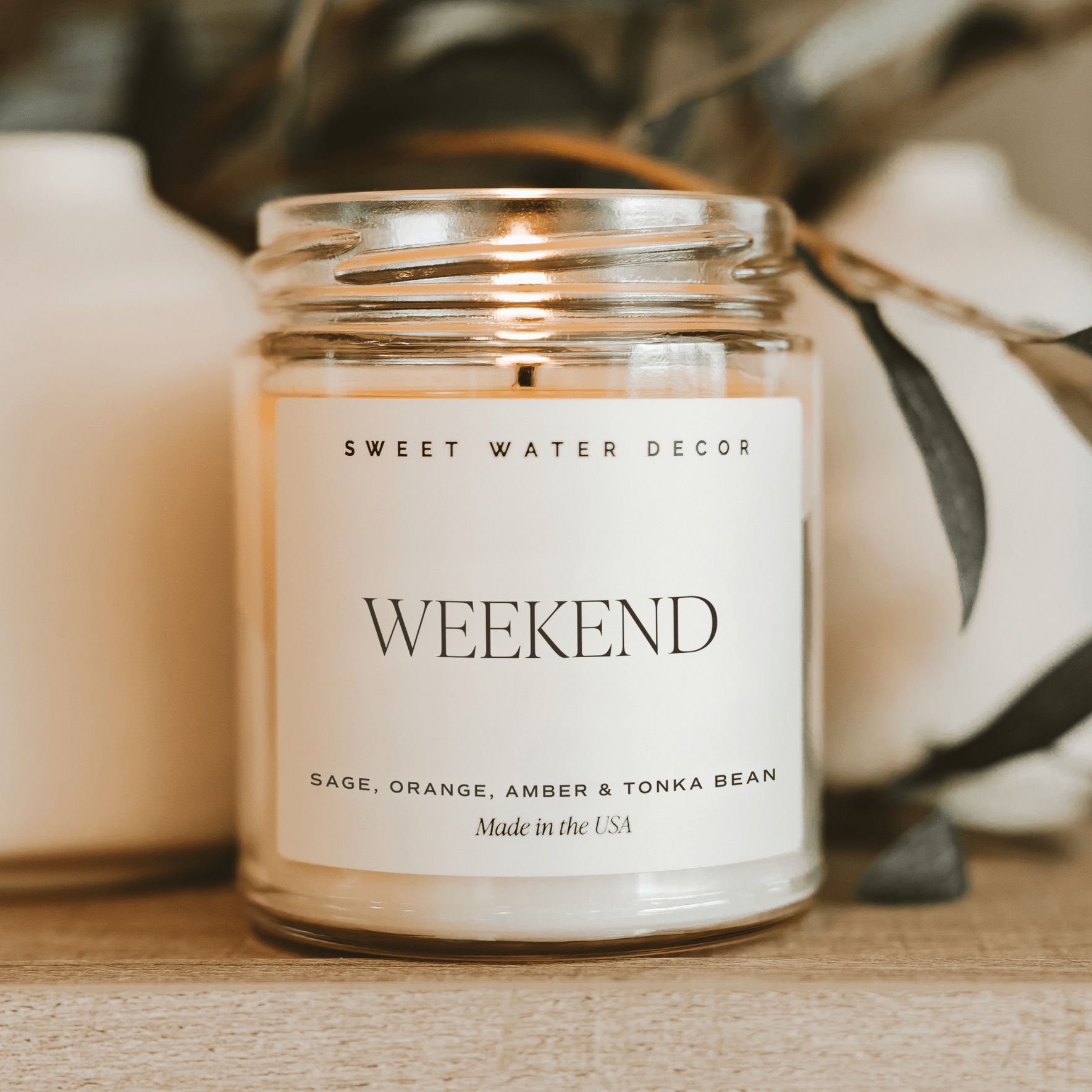Weekend Soy Candle - Clear Jar - 9 oz