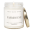Farmhouse Soy Candle - Clear Jar - 9 oz