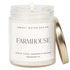 Farmhouse Soy Candle - Clear Jar - 9 oz