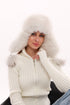 Genuine Arctic Fox Fur Genuine Leather Hat