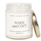 Warm and Cozy Soy Candle - Clear Jar - 9 oz