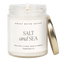 Salt and Sea Soy Candle - Clear Jar - 9 oz
