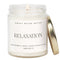 Relaxation Soy Candle - Clear Jar - 9 oz