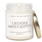 Lavender and Eucalyptus Soy Candle - Clear Jar - 9 oz