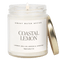 Coastal Lemon Soy Candle - Clear Jar - 9 oz