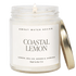 Coastal Lemon Soy Candle - Clear Jar - 9 oz
