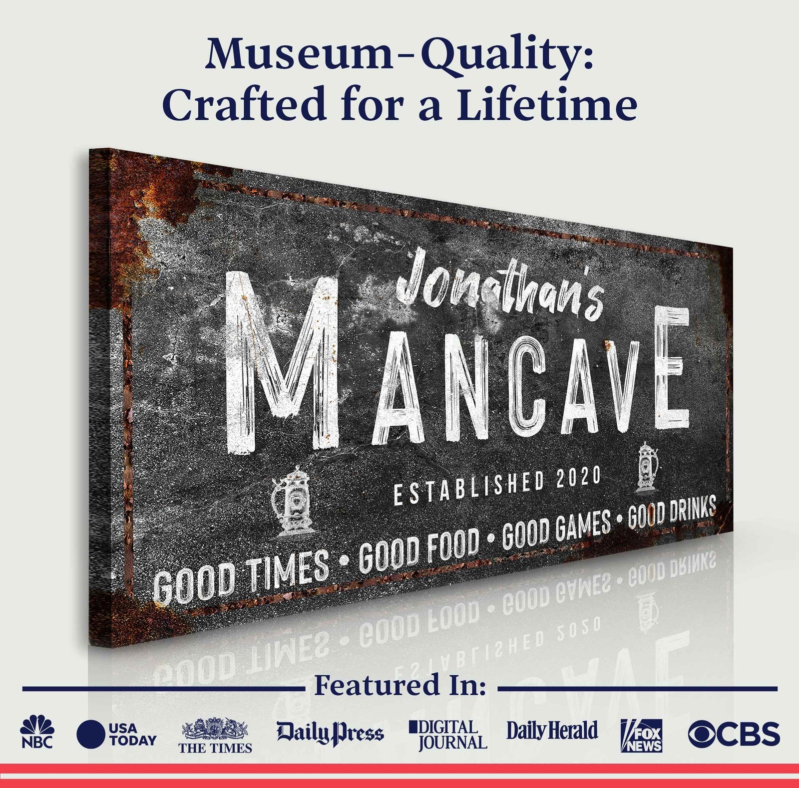 Good Times Man Cave Sign