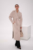 Cambridge Comfort Wraparound Wool Cashmere Coat in Nude