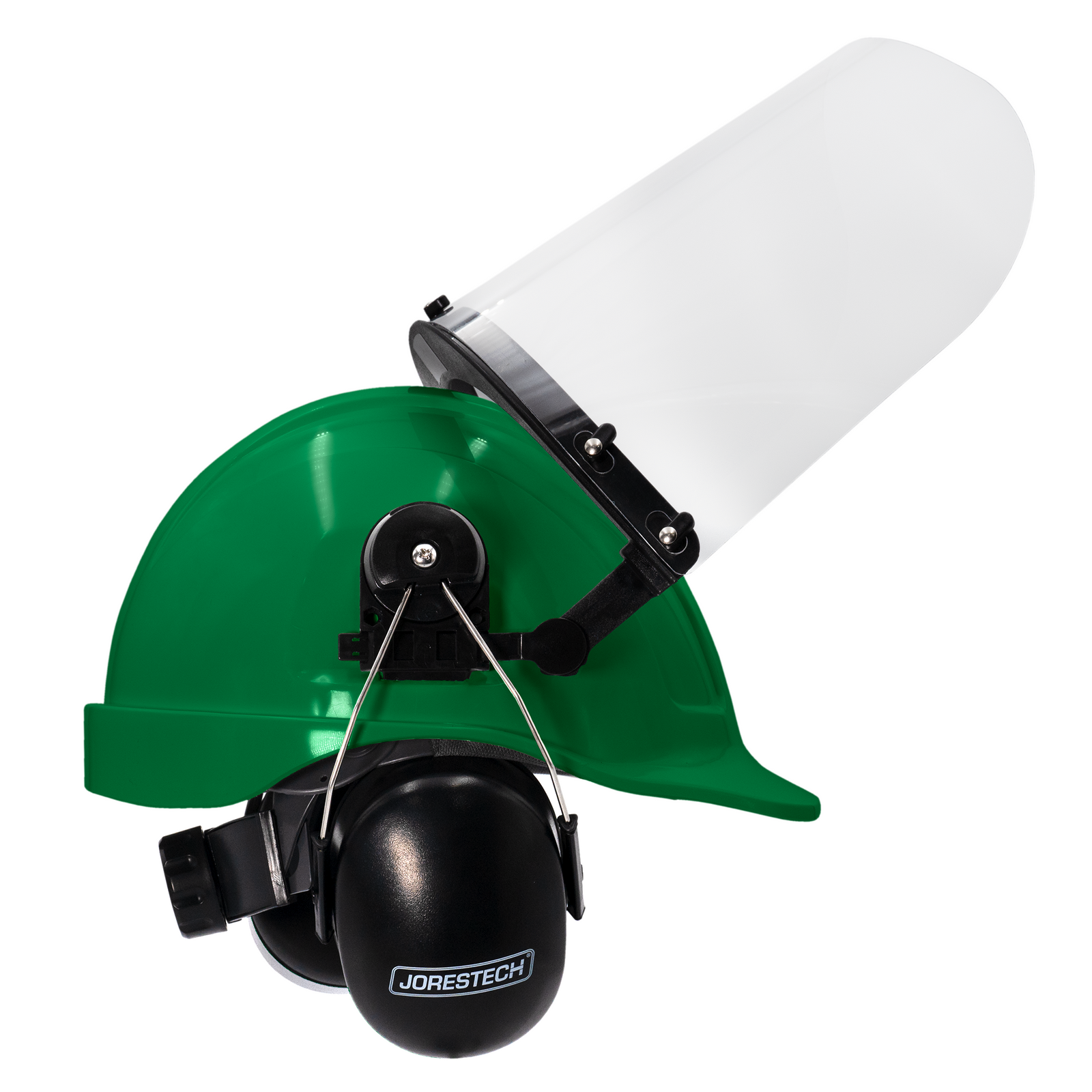 Cap-Style Hard Hat Kit with Mountable Earmuffs and Hi-Transparency Face Shield