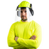 Cap-Style Hard Hat Kit with Mountable Earmuffs and Hi-Transparency Face Shield
