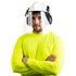 Cap-Style Hard Hat Kit with Mountable Earmuffs and Hi-Transparency Face Shield